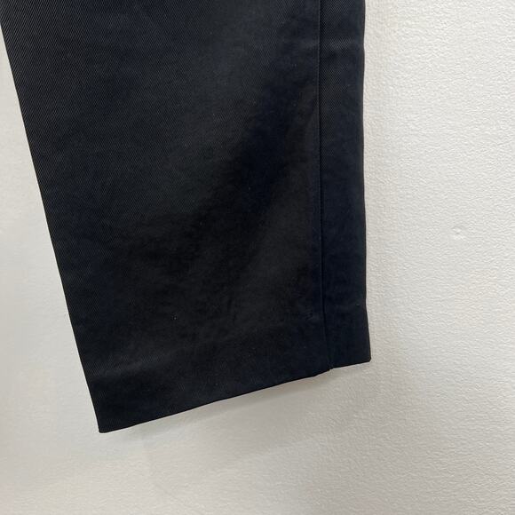 ALEXANDER WANG Pleated Front Cropped Pants Trousers Size 2 Black High Waist - Picture 3 of 8